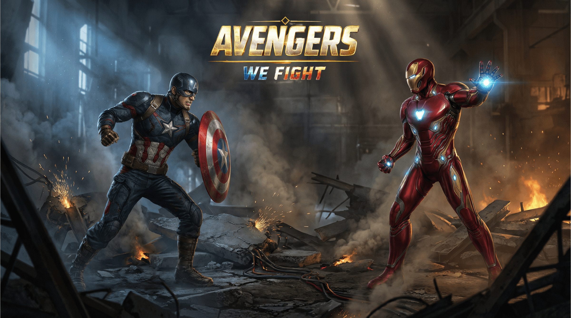 Avengers - We fight — full-screen stream alert preview